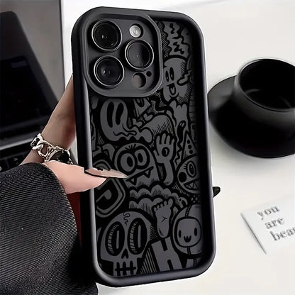 Black Graffiti Phone Case for Iphone