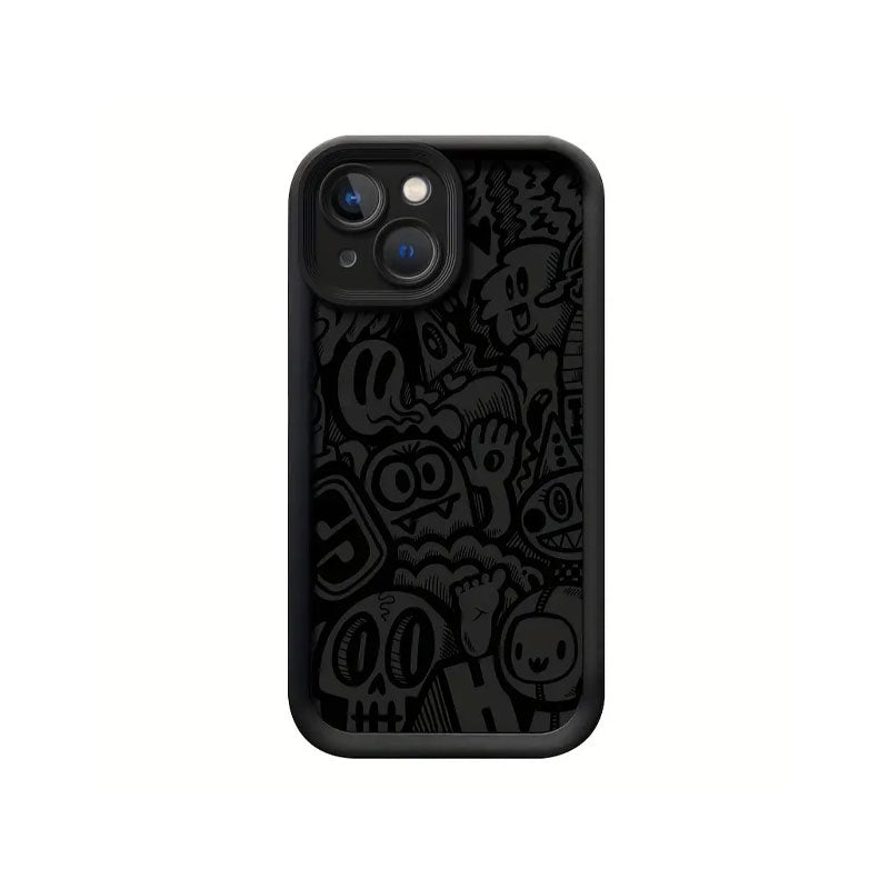 Black Graffiti Phone Case for Iphone