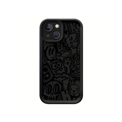 Black Graffiti Phone Case for Iphone